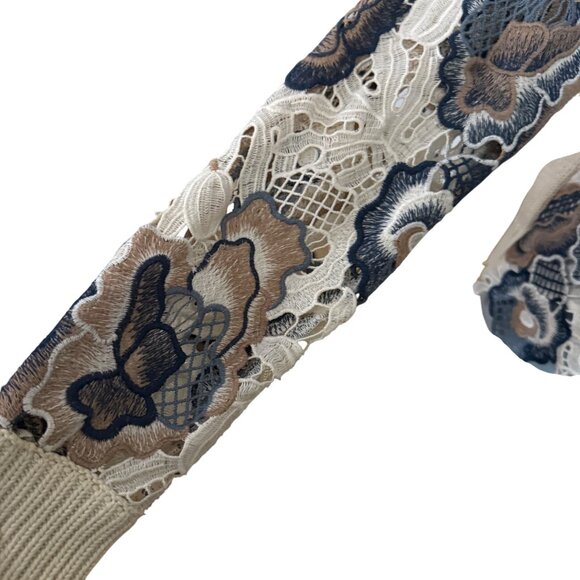 See by Chloe Floral Lace Embroidered Sweater Size S - Picture 6 of 9